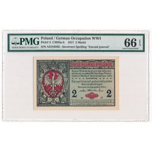 2 mark 1916 Jenerał -A- PMG 66 EPQ