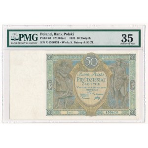 50 zloty 1925 Ser.X PMG 35