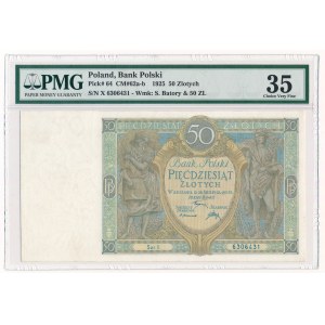 50 złotych 1925 Ser.X - PMG 35