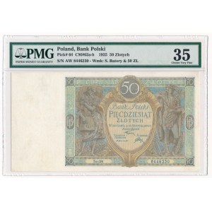 50 złotych 1925 Ser.AW - PMG 35 