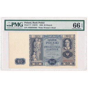 20 zloty 1936 -AM- PMG 66 EPQ