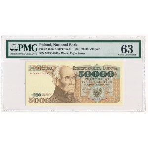 50.000 zloty 1989 -M- PMG 63