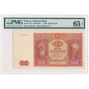 100 złotych 1946 -E- PMG 65 EPQ