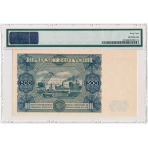 500 zloty 1947 -P4- PMG 64