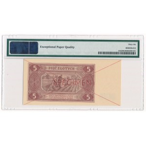 5 zloty 1948 -AL- SPECIMEN PMG 66 EPQ