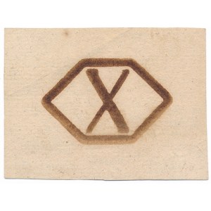 10 groszy 1794 - paper with chemical mark 