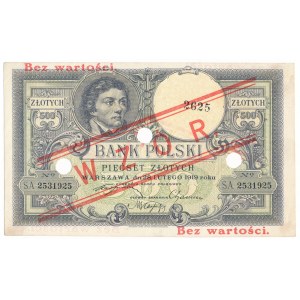 500 złotych 1919 WZÓR