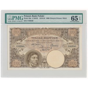 1.000 złotych 1919 - PMG 65 EPQ 