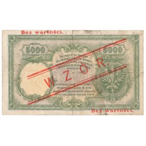 5.000 złotych 1919 WZÓR - rzadsza odmiana