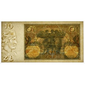 10 zloty 1929 Ser.GG. but with shifted watermark