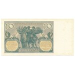 10 złotych 1929 Ser.GG. - z przesuniętym znakiem wodnym