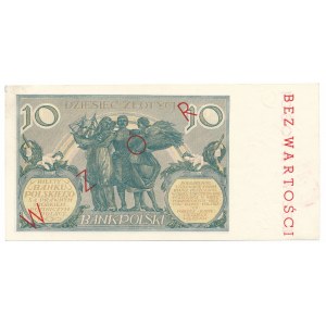10 złotych 1929 - nieoryginalny nadruk Wzór