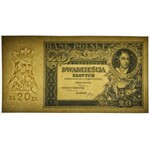 20 złotych 1931 - tylko druk główny