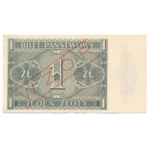 1 złoty 1938 Specimen