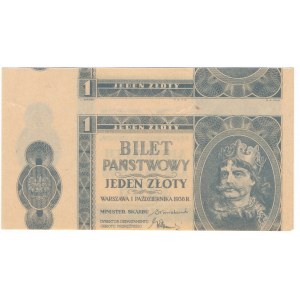 1 złoty 1938 - ciekawy destrukt