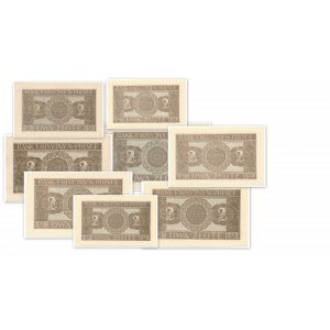 Full set of serial letters for 2 złote 1941 