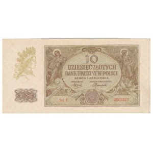 10 złotych 1940 Ser.E - rzadka seria