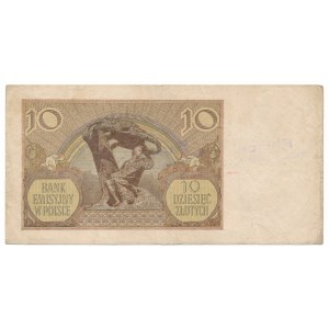 10 złotych 1940 Falsch Emissionsbank Kl.II rare
