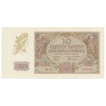 Zestaw literowy 10 złotych 1940 - emisyjne stany zachowania