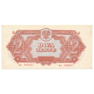 2 złote 1944 ...owym -Aa- rare first serial letter 