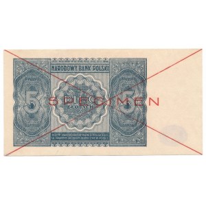 5 złotych 1946 SPECIMEN