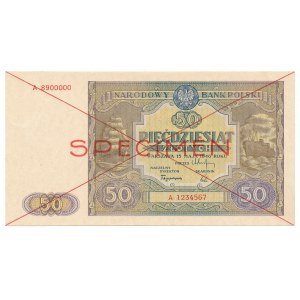 50 złotych 1946 -A- SPECIMEN