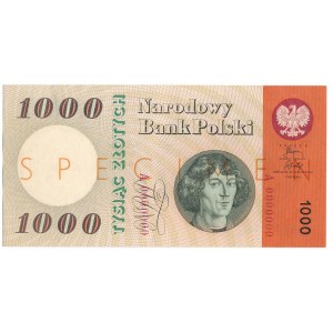 1.000 złotych 1965 A000000 Specimen