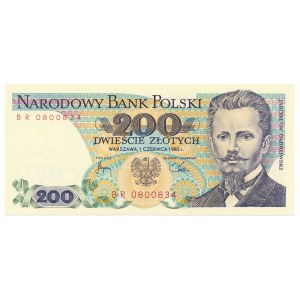 200 złotych 1982 -BR- 