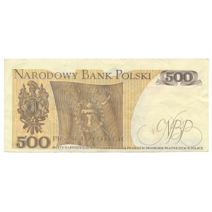 500 złotych 1982 -FA- error note