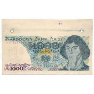 1.000 złotych 1975 - półprodukt fałszerski