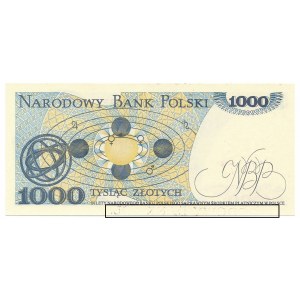 1.000 złotych 1982 -EK- odbicie farby 