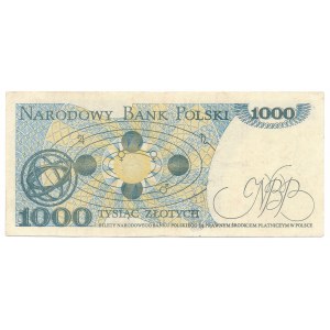 1.000 złotych 1982 - destrukt bez głównego rysunku