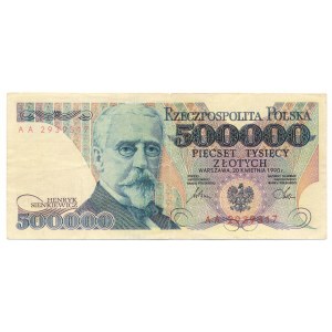 500.000 złotych 1990 -AA- Forgery
