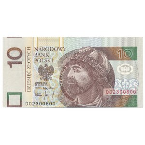 10 złotych 1994 -DO- efektowny błąd z numeratorem