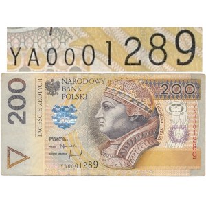 200 złotych 1994 -YA- 0001289 - rzadkość