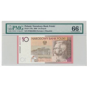 10 złotych 2008 - PMG 66 EPQ