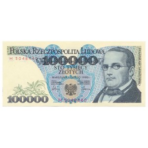 100.000 złotych 1990 -H-