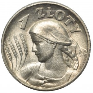 Kobieta i kłosy 1 złoty 1925 PCGS MS63