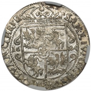 Sigismund III Vasa, 1/4 thaler 1624 Bromberg NGC AU58