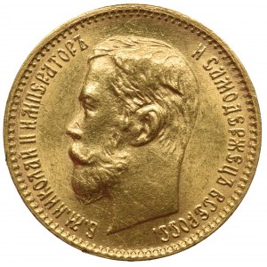 Rosja 5 rubli Petersburg 1902 