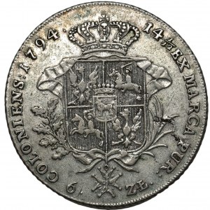 Poniatowski, Thaler 6 zloty 1794