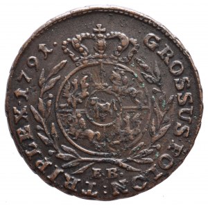 Poniatowski, 3gr 1791 E.B. Warsaw