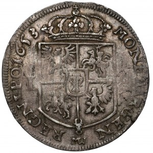 John II Casimir, 1/4 thaler 1653 Wschowa