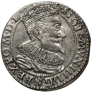 Sigismunt III Vasa, 6gr 1596 Malbork - small king's head
