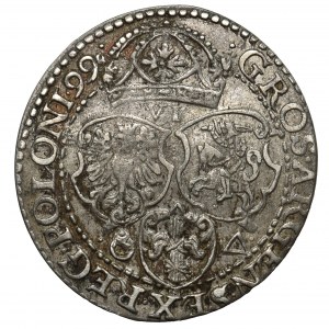 Sigismund III Vasa, 6gr 1599 Malbork - small king's head