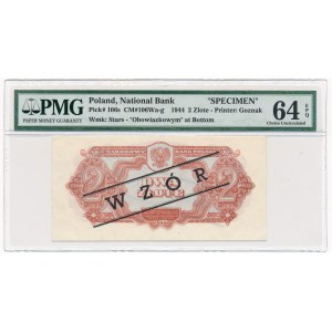 2 złote 1944 ...owym Specimen PMG 64 EPQ