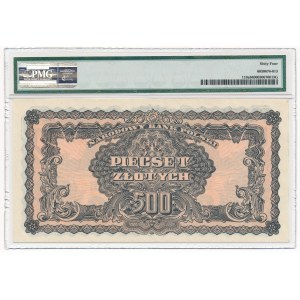 500 złotych 1944 ...owe -BH- PMG 64 
