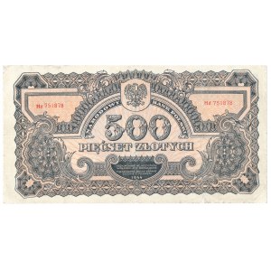 500 złotych 1944 ...owe -Hd- bardzo rzadka seria zastępcza