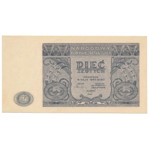 5 złotych 1946 violet print 