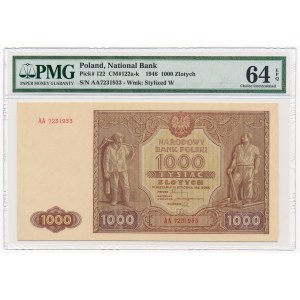 1.000 złotych 1946 -AA- PMG 64 EPQ